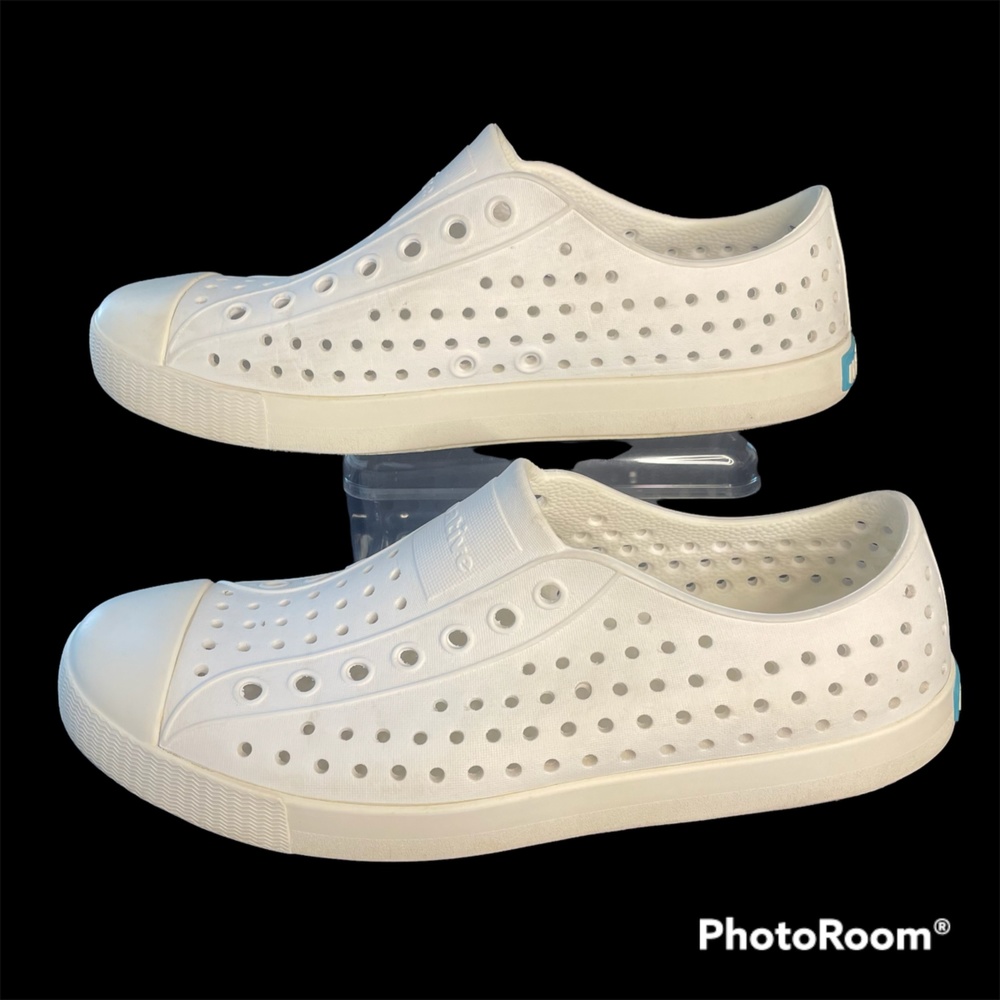 Original Native Unisex Adult Jefferson Shell White Water Shoes Womens 8 Mens 6